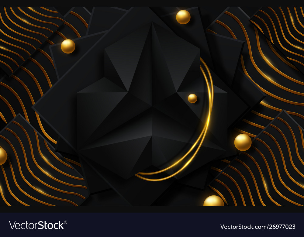 Detail Background Black Gold Vector Nomer 18