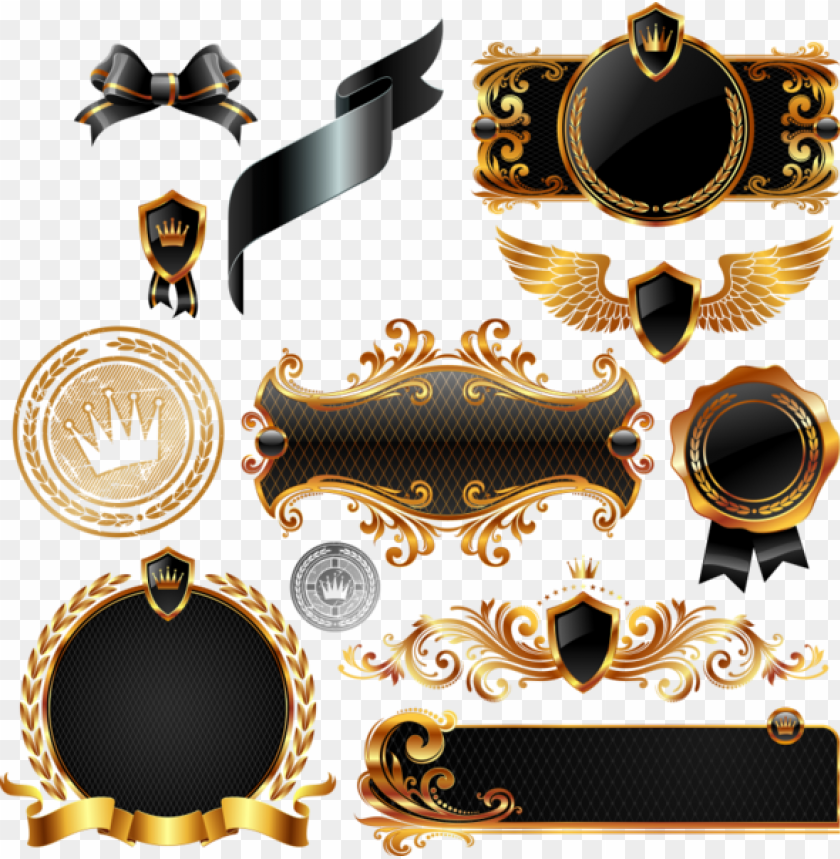 Detail Background Black Gold Vector Nomer 54