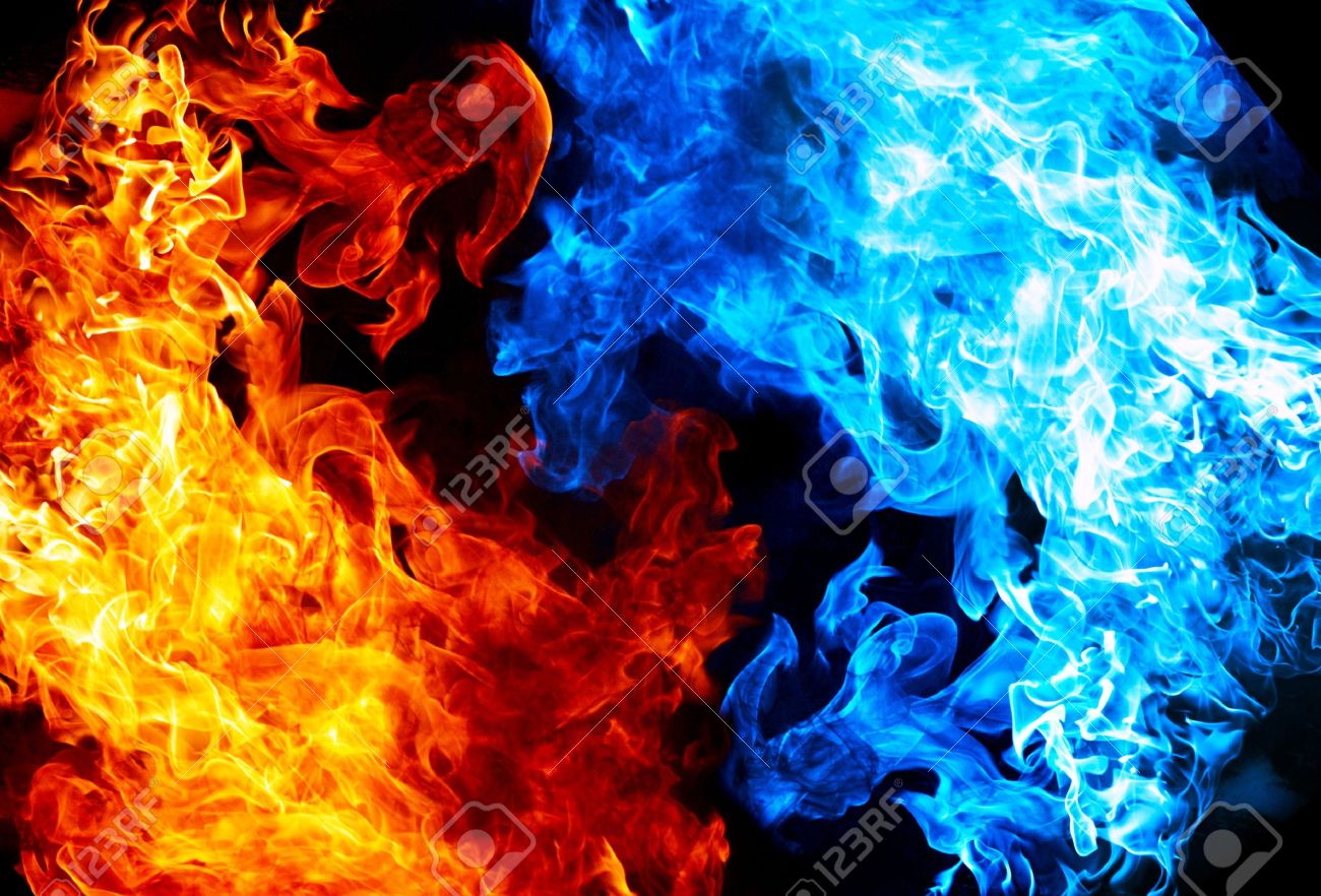 Background Blue Fire - KibrisPDR