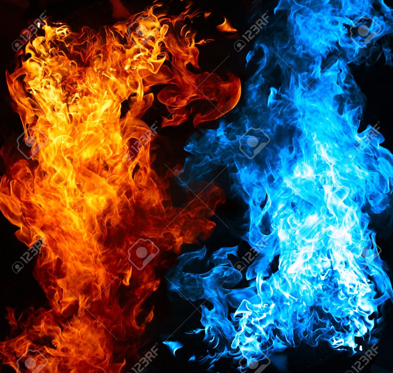 Detail Background Blue Fire Nomer 14