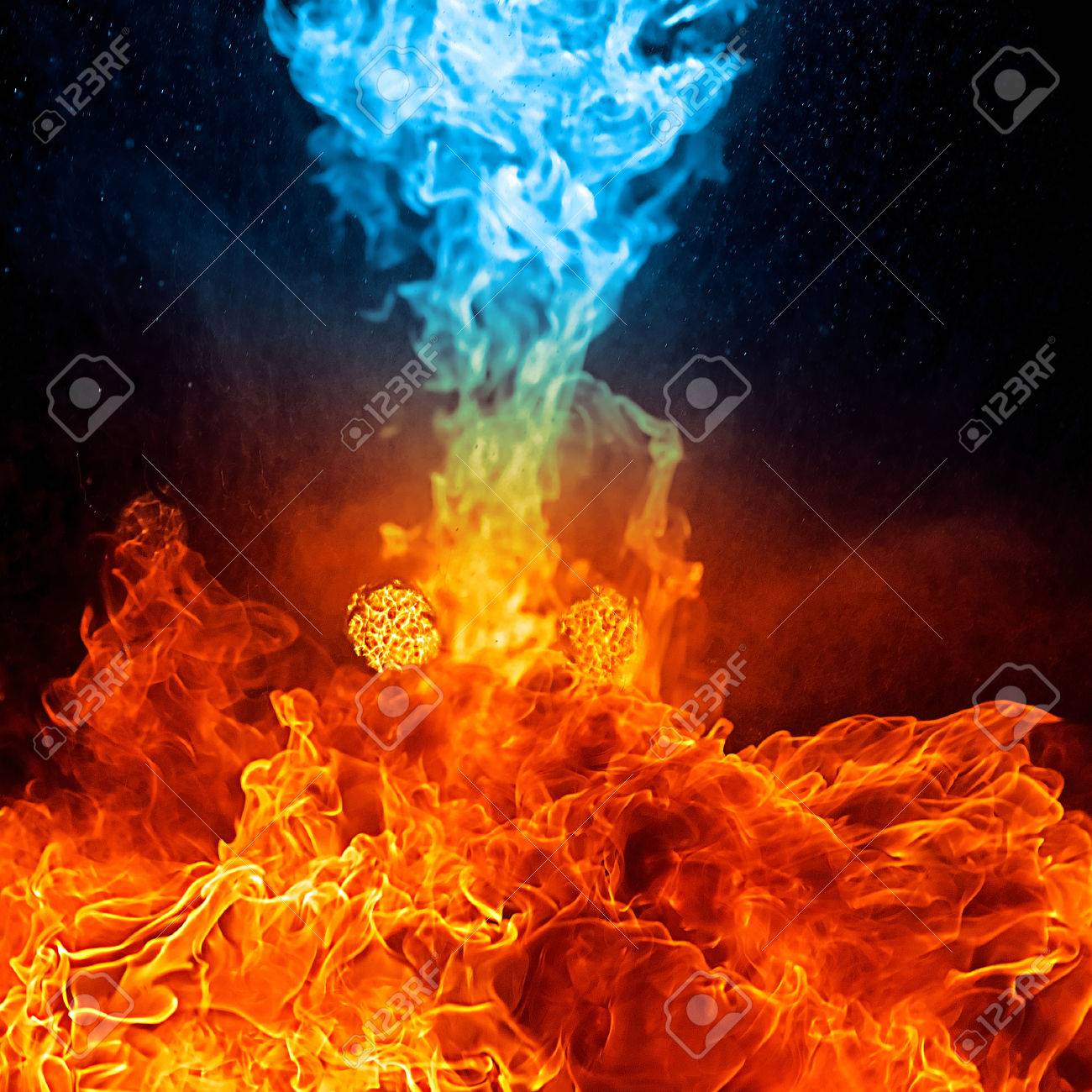 Detail Background Blue Fire Nomer 19