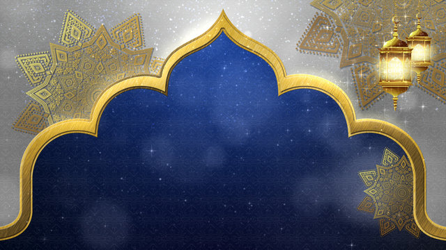 Detail Background Blue Islamic Nomer 43
