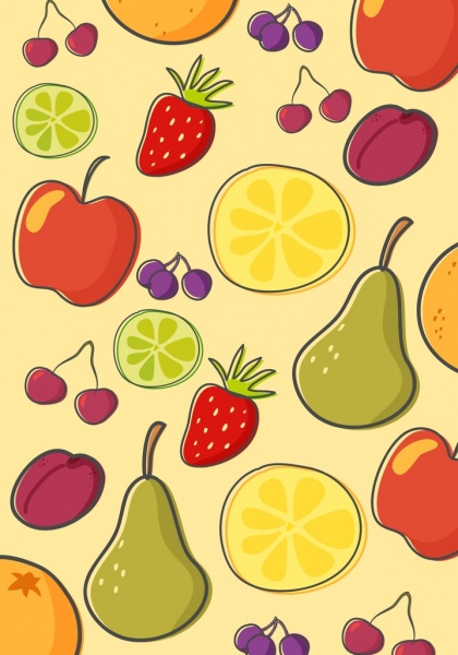 Detail Background Buah Vector Nomer 17