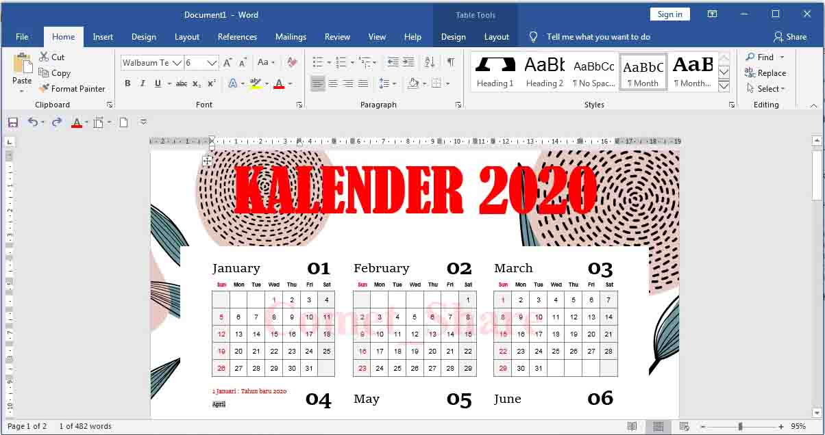 Detail Background Buat Kalender Nomer 30