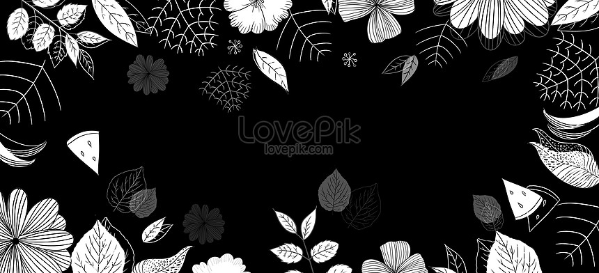 Detail Background Bunga Hitam Putih Nomer 14