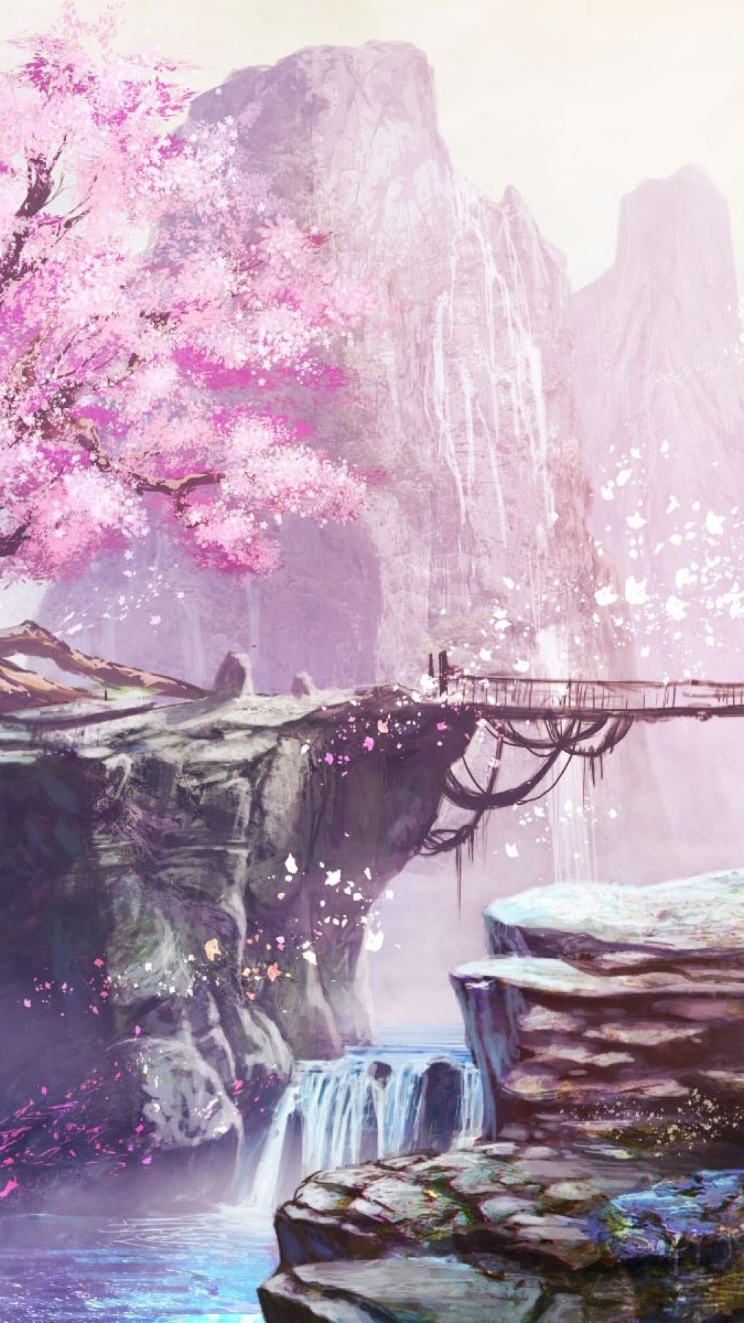 Detail Background Bunga Sakura Anime Nomer 36