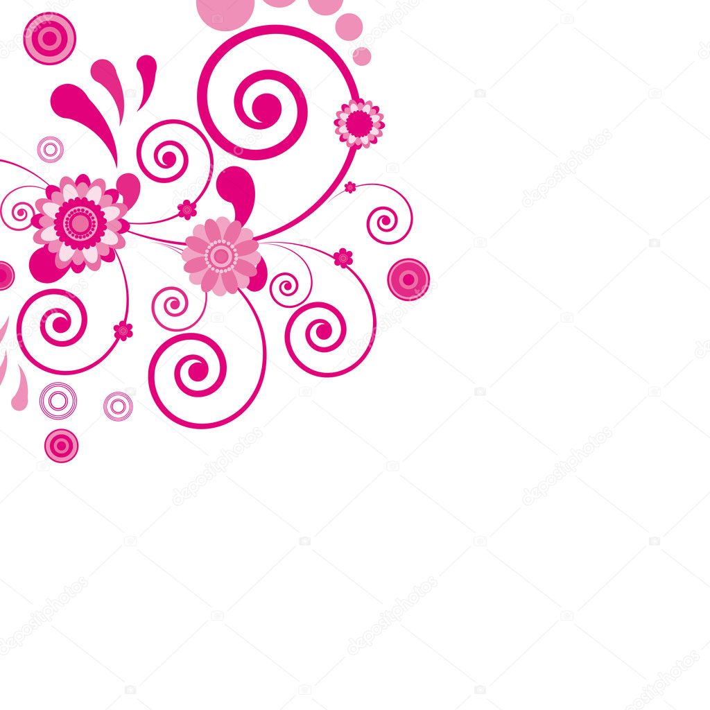 Detail Background Bunga Vector Pink Nomer 7