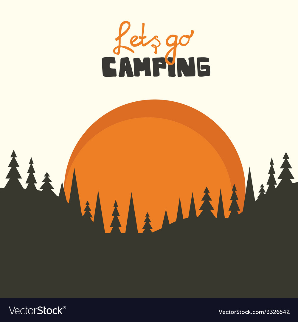 Background Camping Vector - KibrisPDR