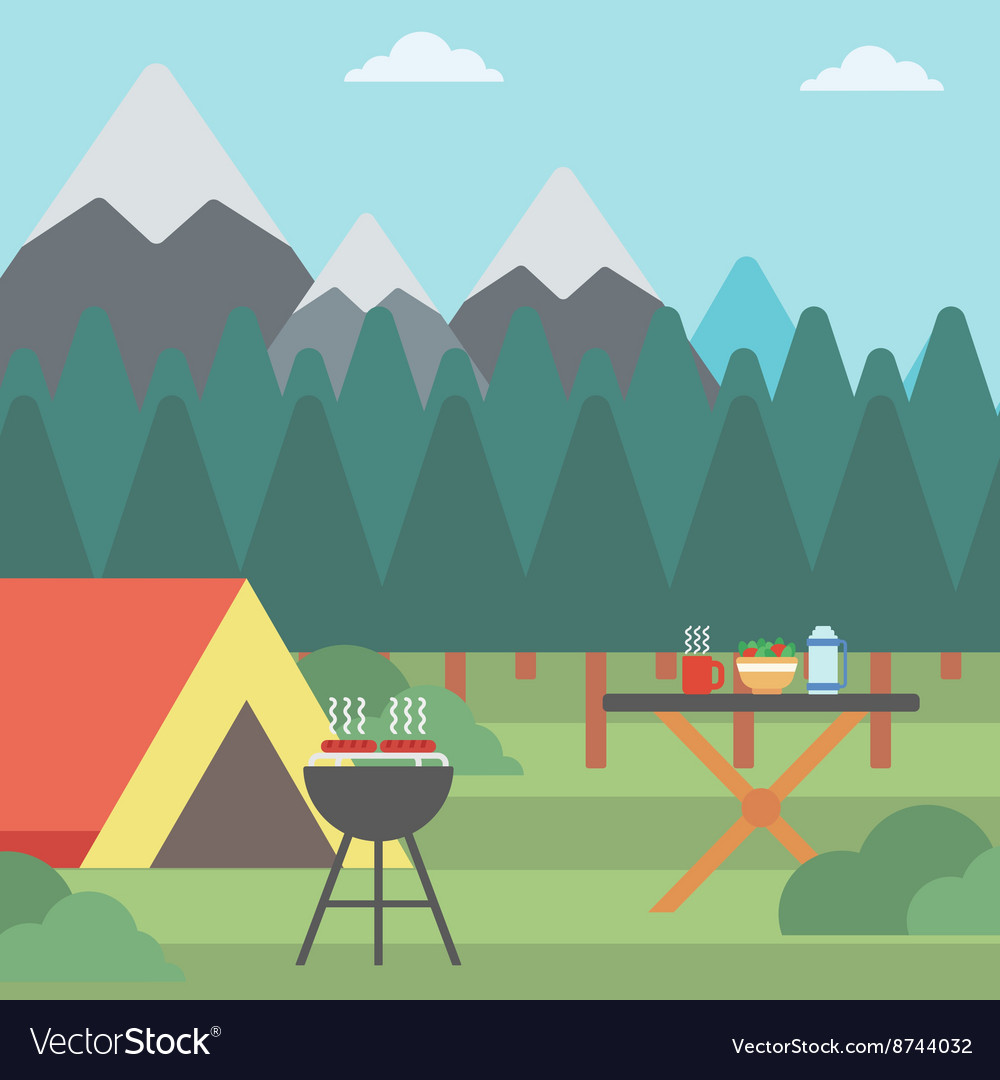 Detail Background Camping Vector Nomer 25