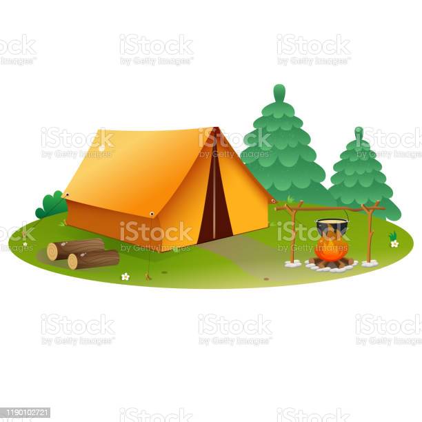 Detail Background Camping Vector Nomer 28