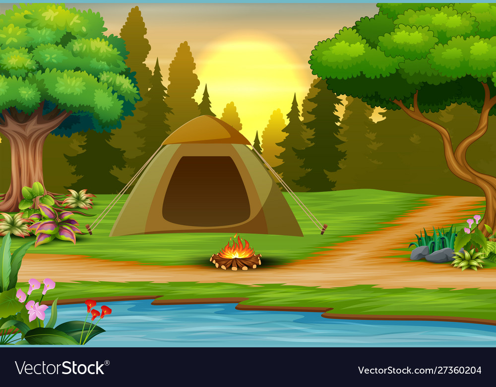 Detail Background Camping Vector Nomer 37