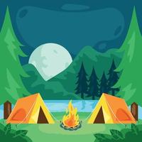 Detail Background Camping Vector Nomer 39