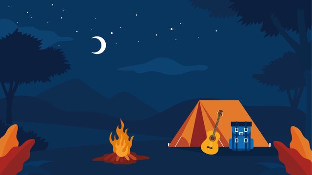 Detail Background Camping Vector Nomer 41