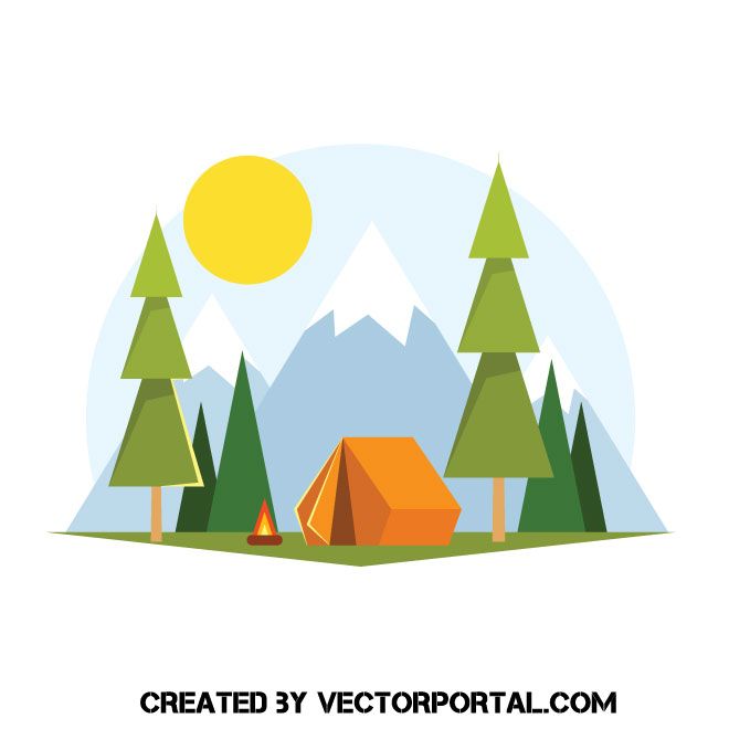 Detail Background Camping Vector Nomer 57