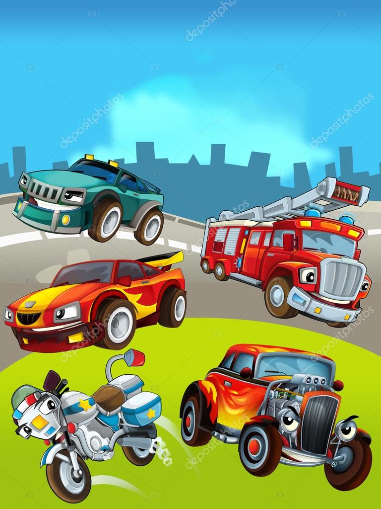 Detail Background Car Cartoon Nomer 37
