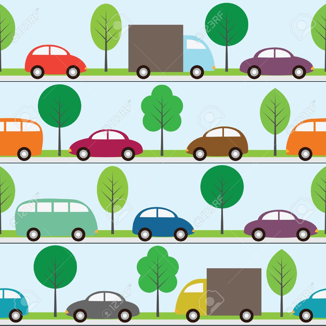 Detail Background Car Cartoon Nomer 40
