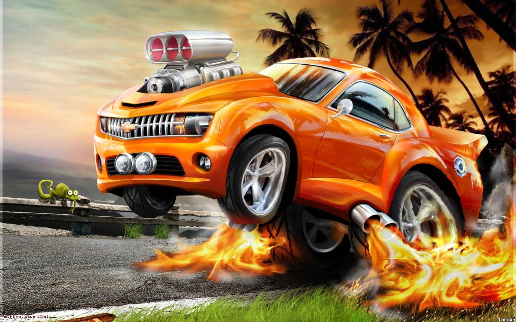 Detail Background Car Cartoon Nomer 46