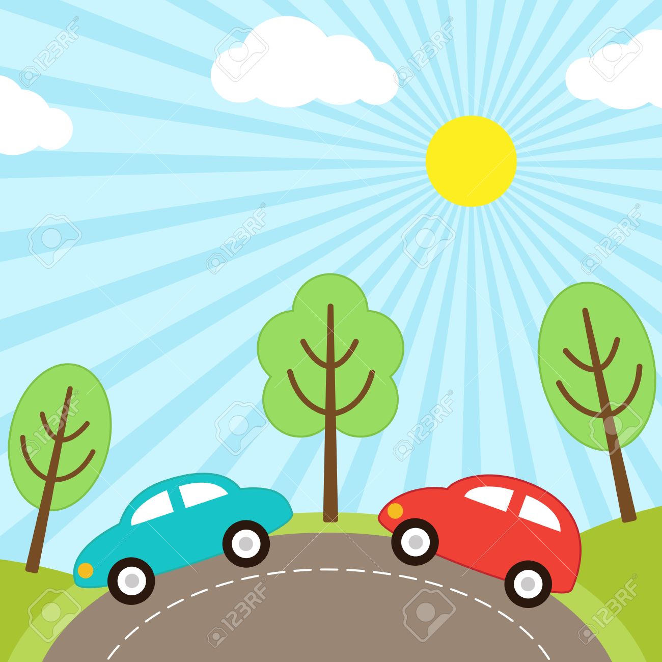 Detail Background Car Cartoon Nomer 6