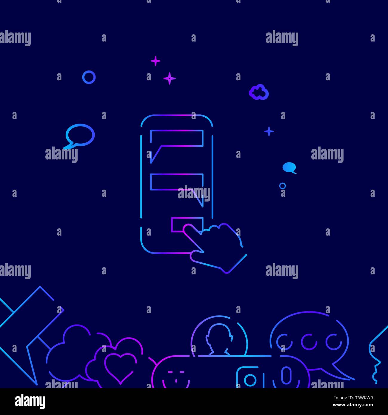 Detail Background Chat Line Nomer 6
