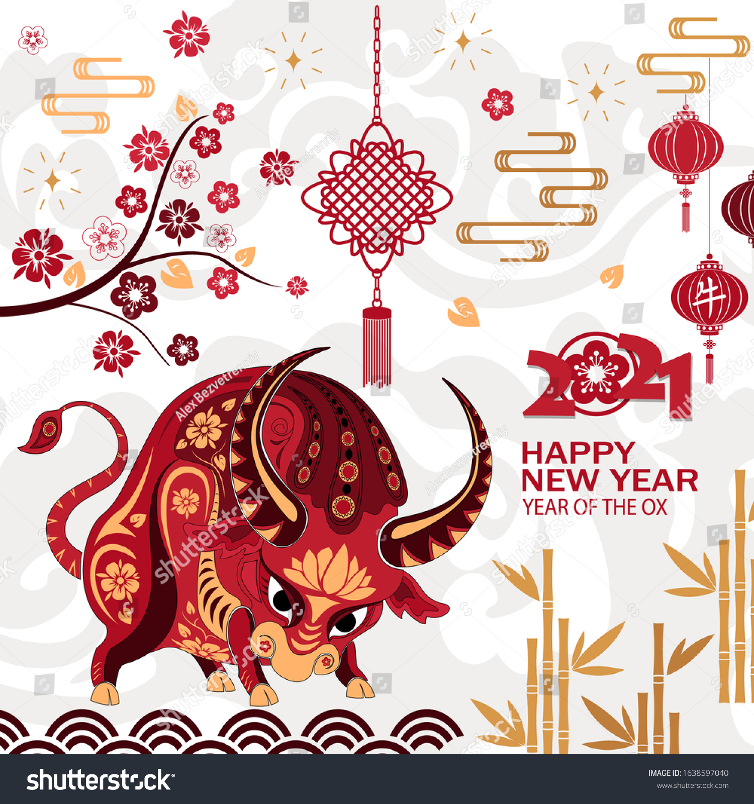 Detail Background Chinese New Year Nomer 31