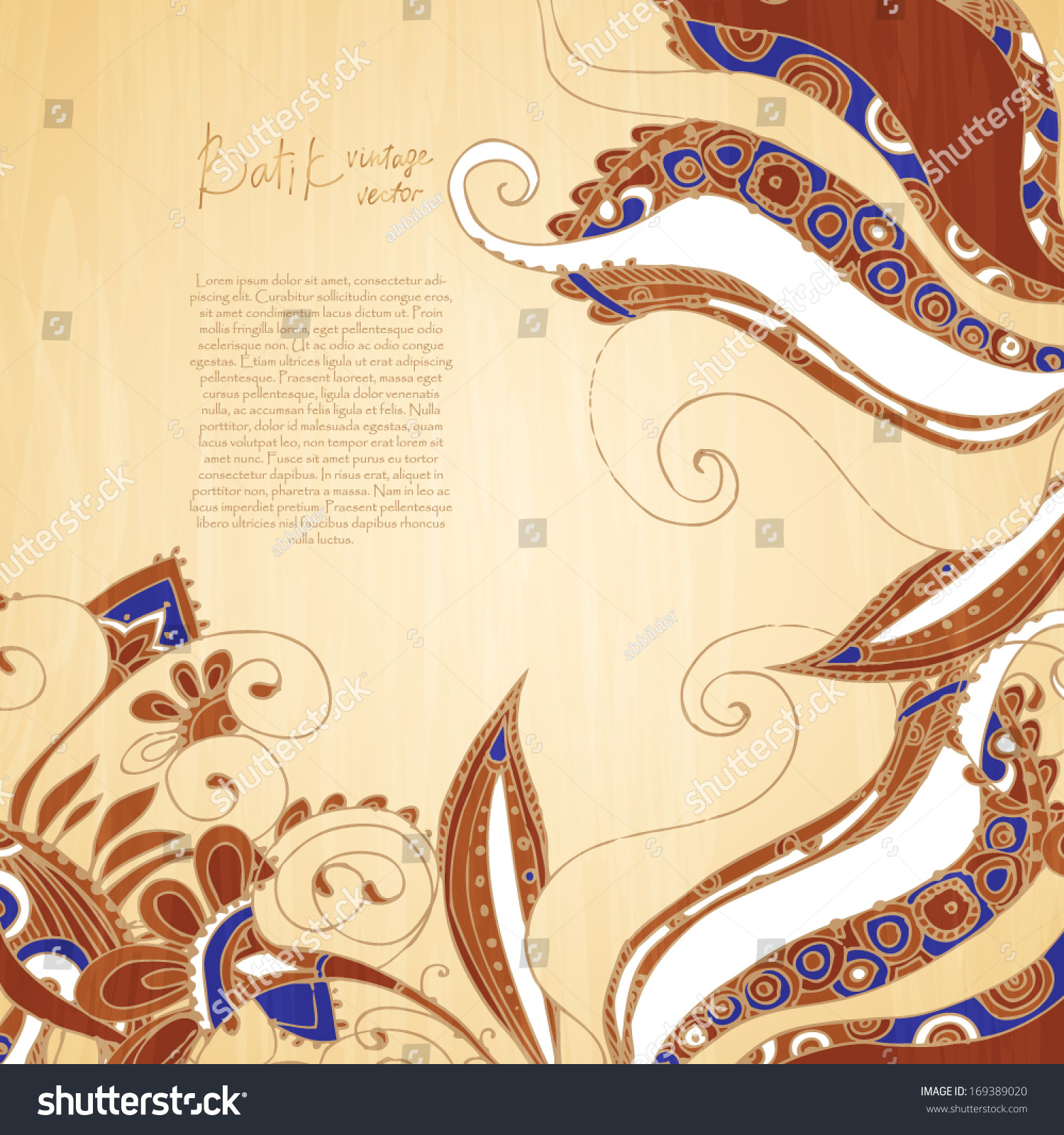 Detail Background Corak Batik Nomer 22