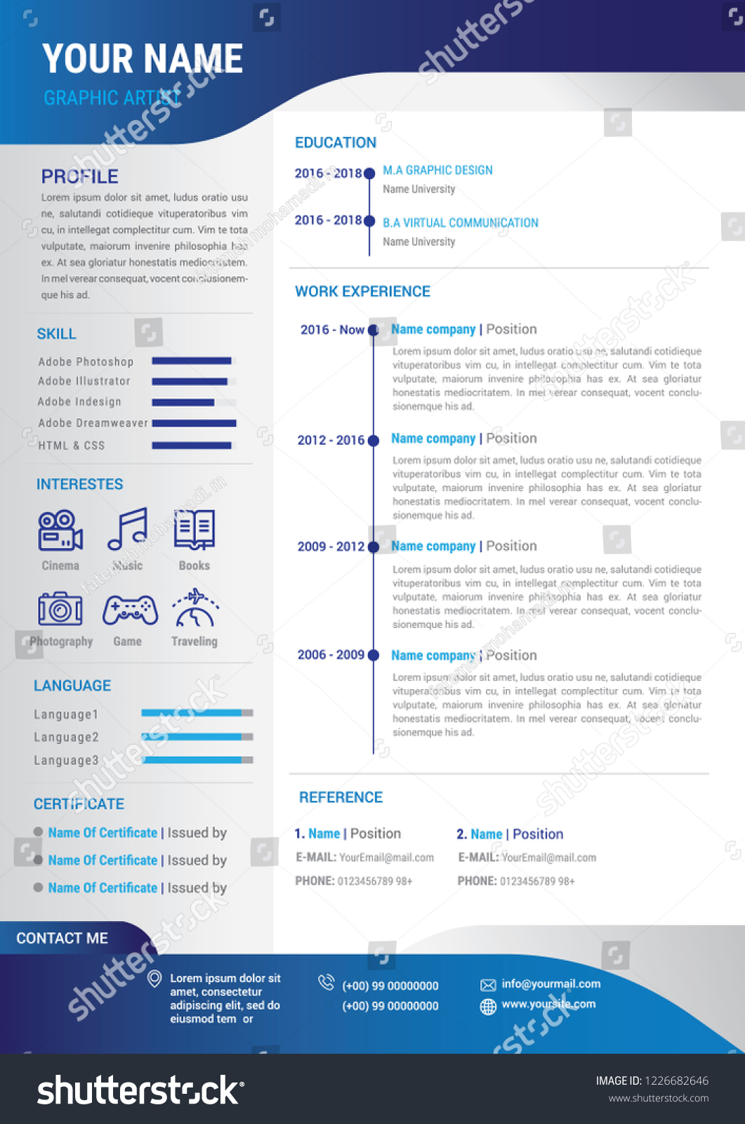 Detail Background Curriculum Vitae Nomer 45