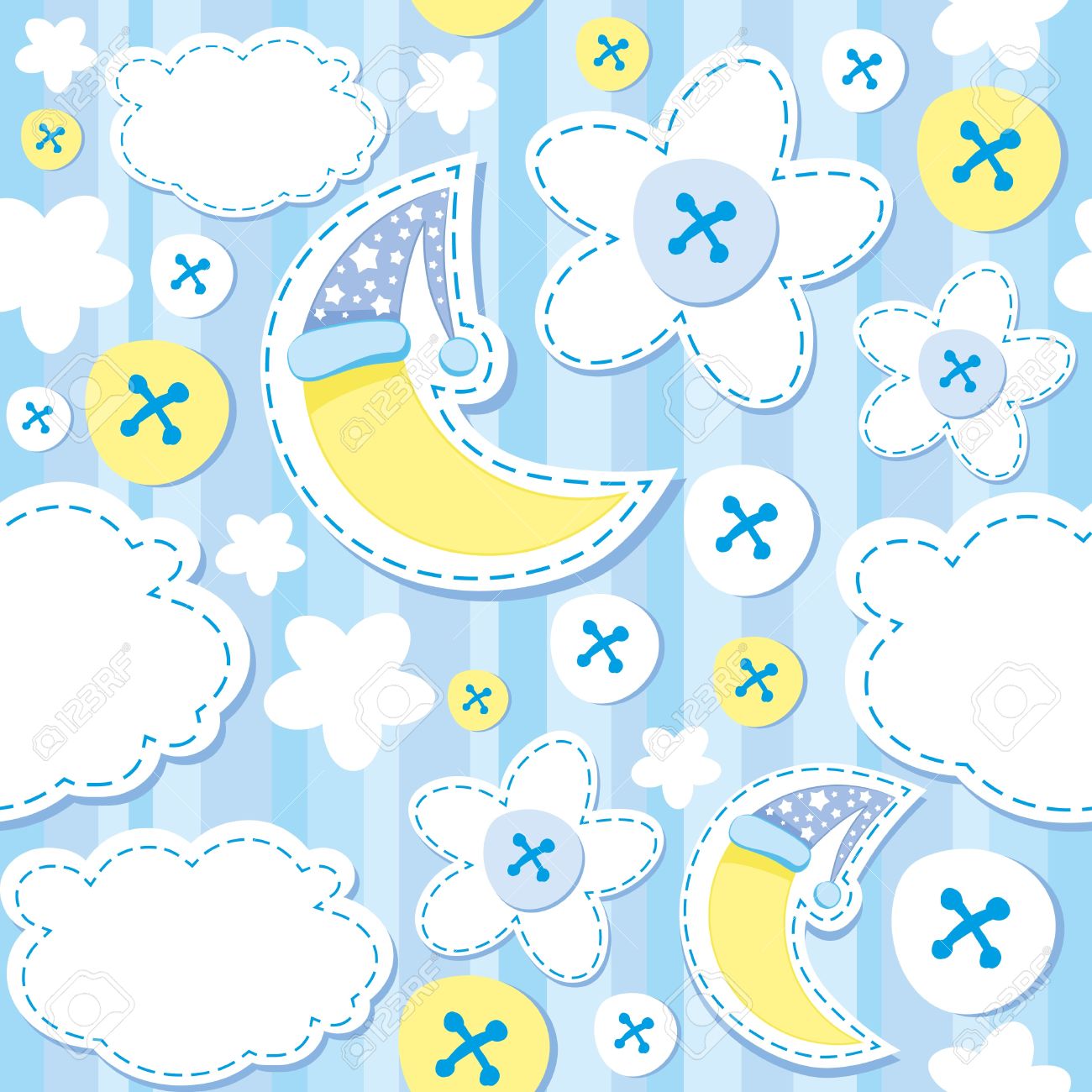 Detail Background Cute Blue Nomer 5