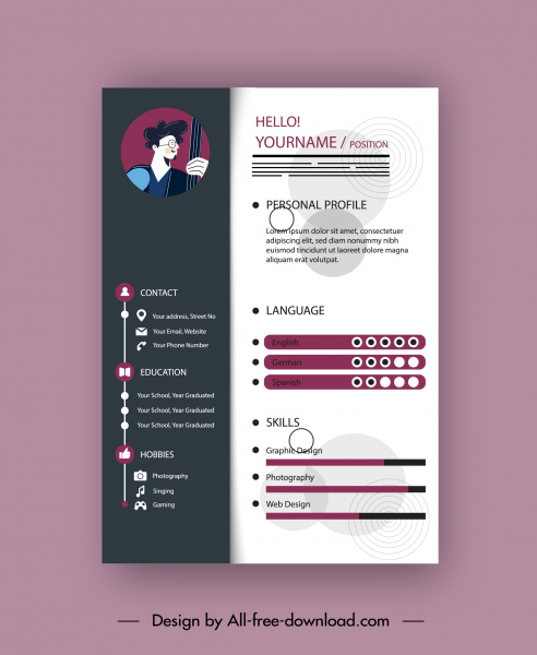 Detail Background Cv Design Nomer 21