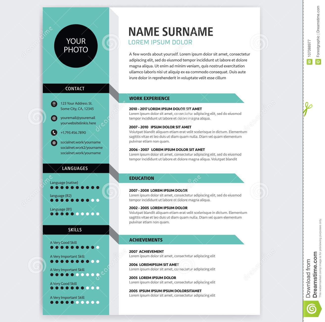 Detail Background Cv Menarik Nomer 13