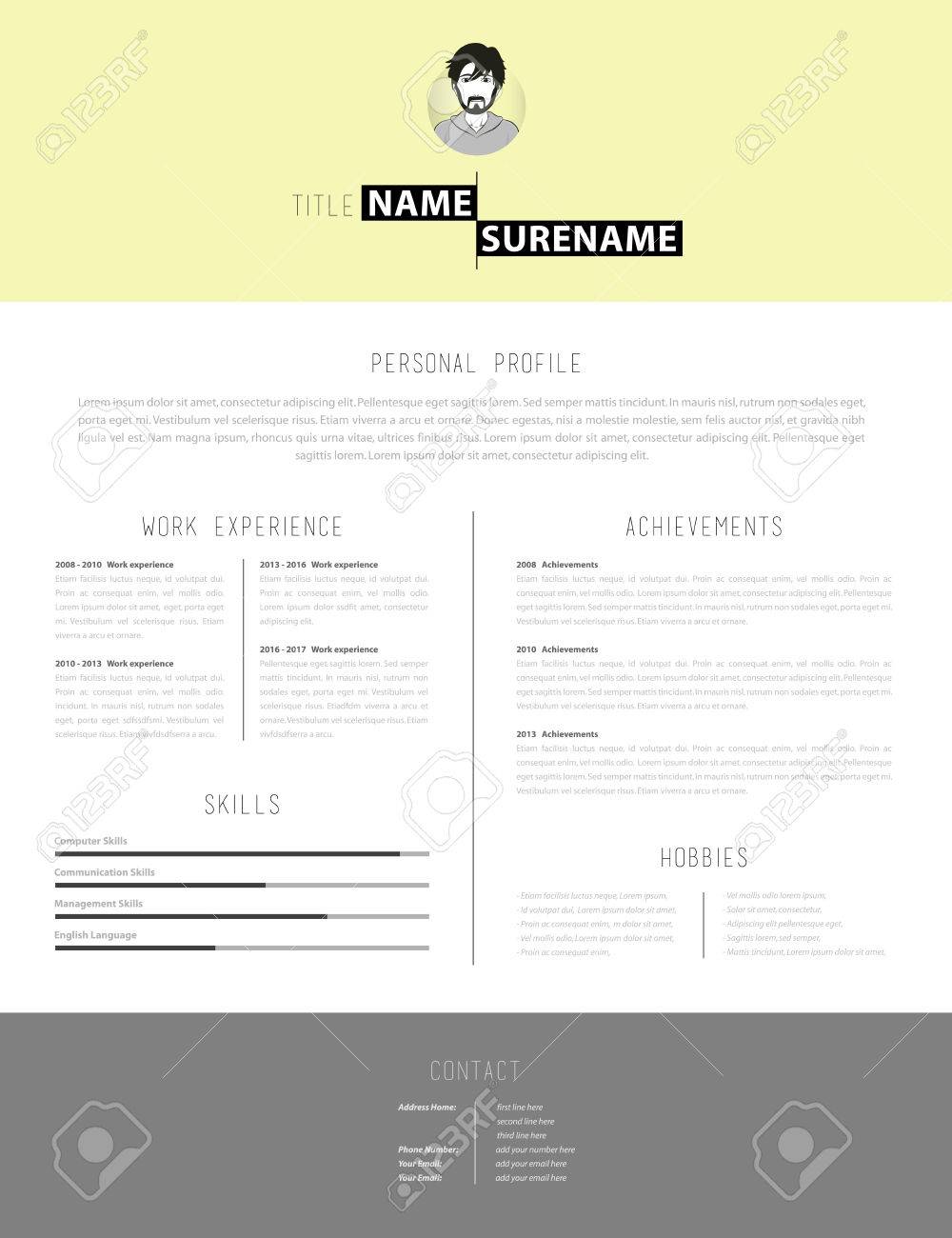 Detail Background Cv Simple Nomer 25