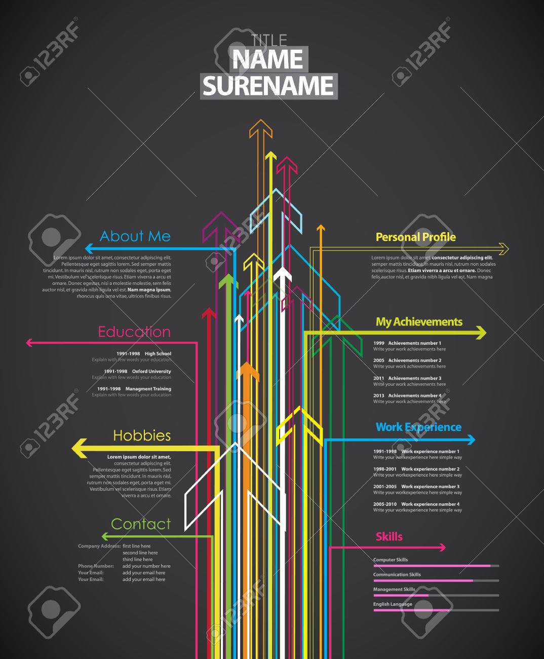 Detail Background Cv Simple Nomer 39