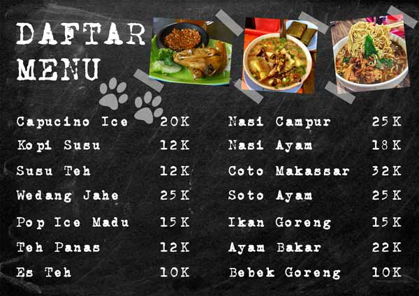 Detail Background Daftar Menu Unik Nomer 44