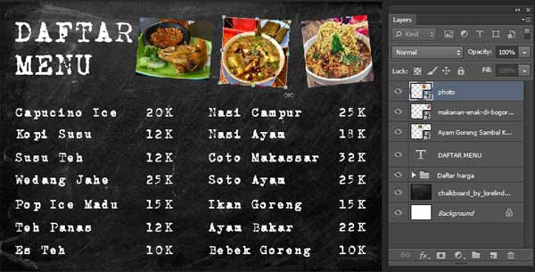 Detail Background Daftar Menu Unik Nomer 50