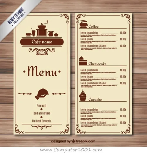 Detail Background Daftar Menu Unik Nomer 55