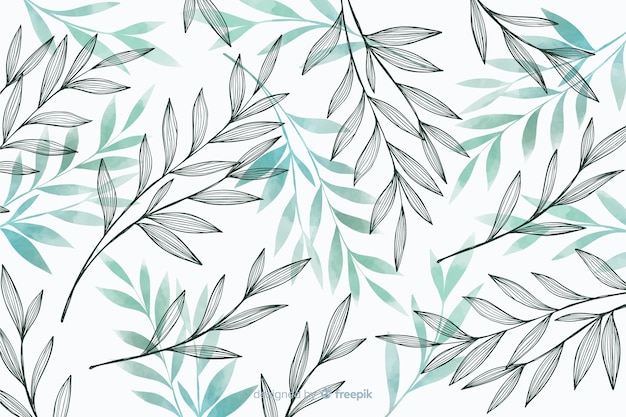 Detail Background Daun Vector Nomer 7