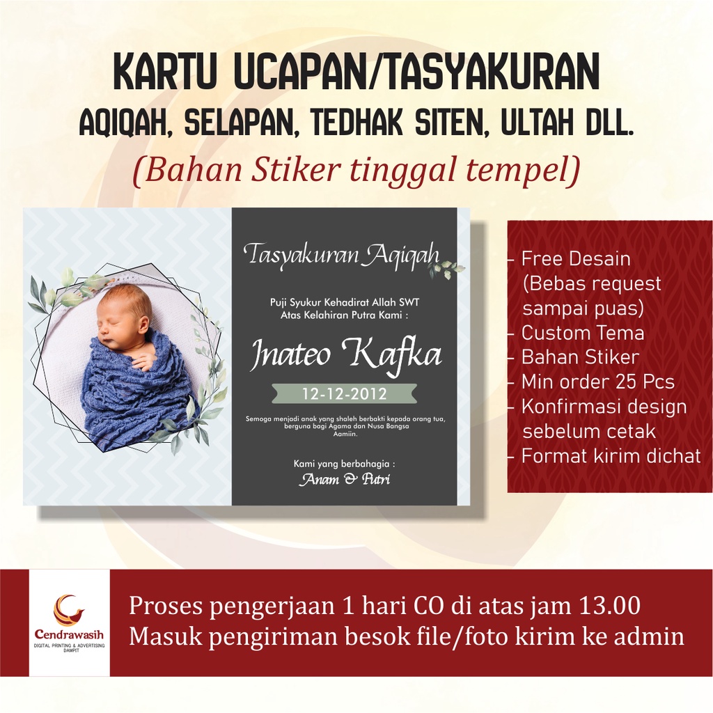 Detail Background Desain Kartu Ucapan Aqiqah Nomer 37