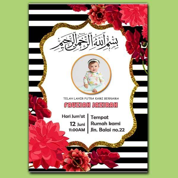 Detail Background Desain Kartu Ucapan Aqiqah Nomer 47