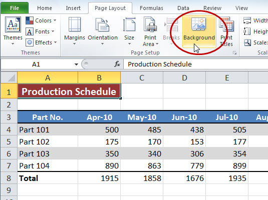 Detail Background Di Excel Nomer 51