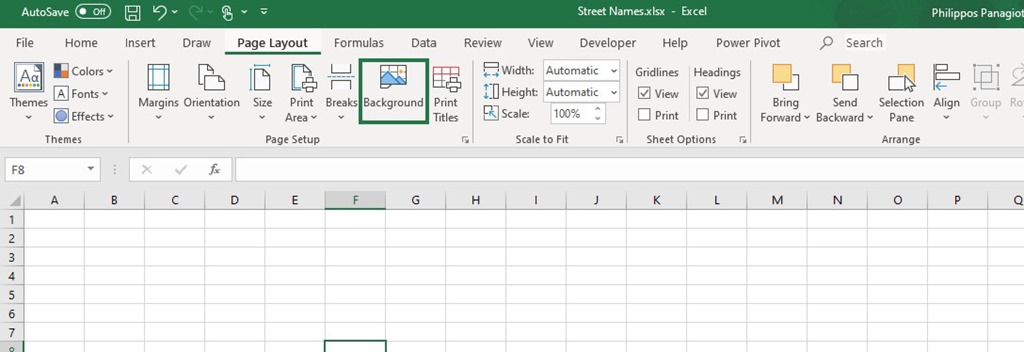 Detail Background Di Excel Nomer 8