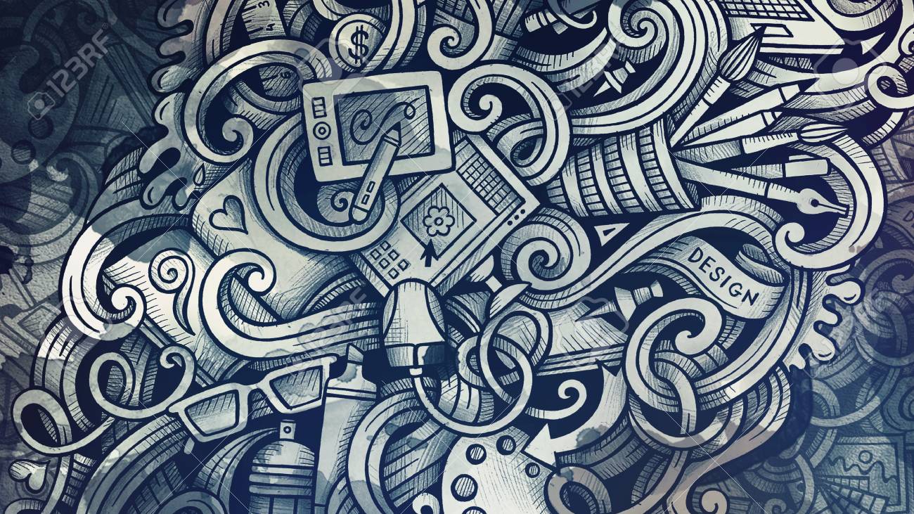 Detail Background Doodle Art Nomer 31