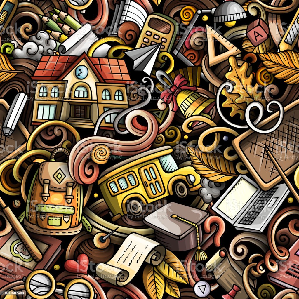 Detail Background Doodle Art Nomer 8