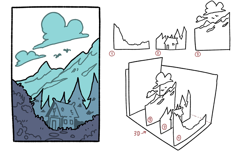 Detail Background Drawing Nomer 48