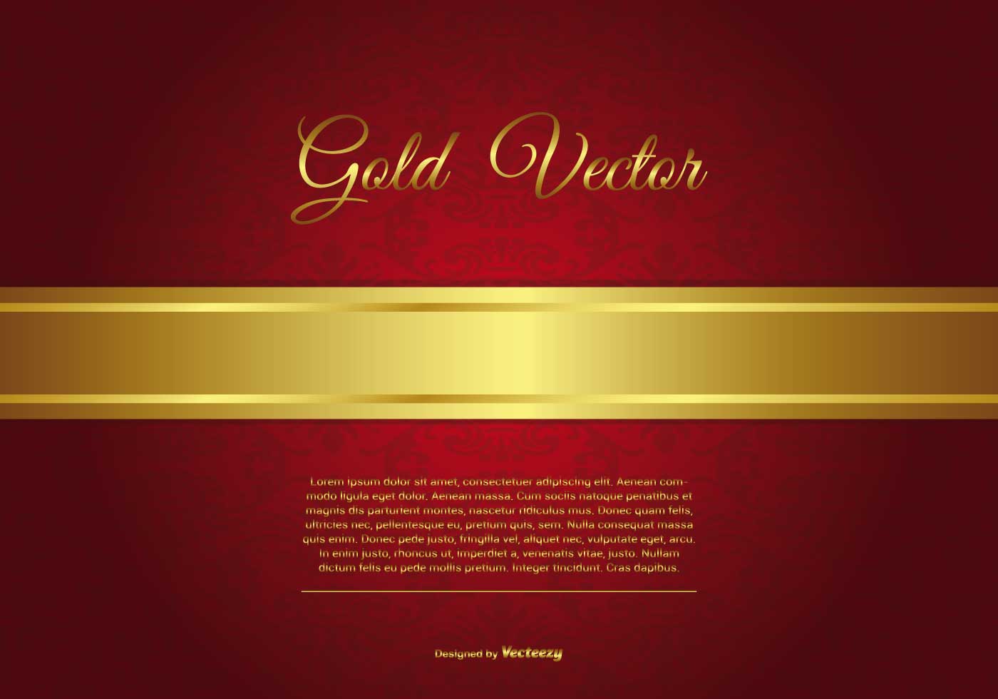 Detail Background Elegant Red And Gold Nomer 12