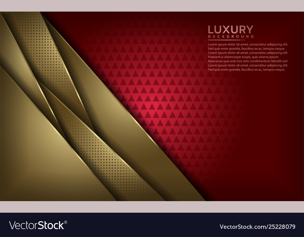 Detail Background Elegant Red And Gold Nomer 16