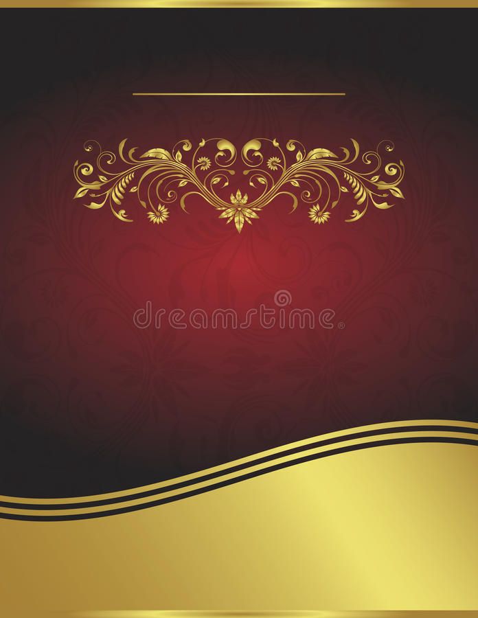 Detail Background Elegant Red And Gold Nomer 44