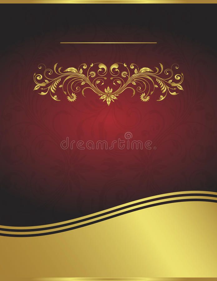 Detail Background Elegant Red And Gold Nomer 44