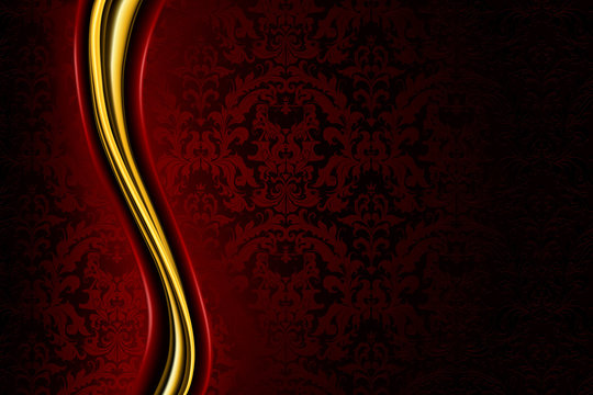 Detail Background Elegant Red And Gold Nomer 45