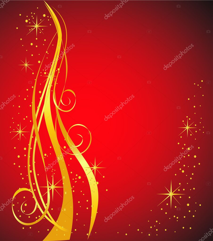 Detail Background Elegant Red And Gold Nomer 6