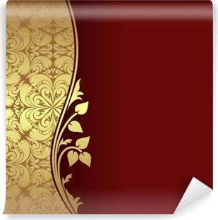 Detail Background Elegant Red And Gold Nomer 57