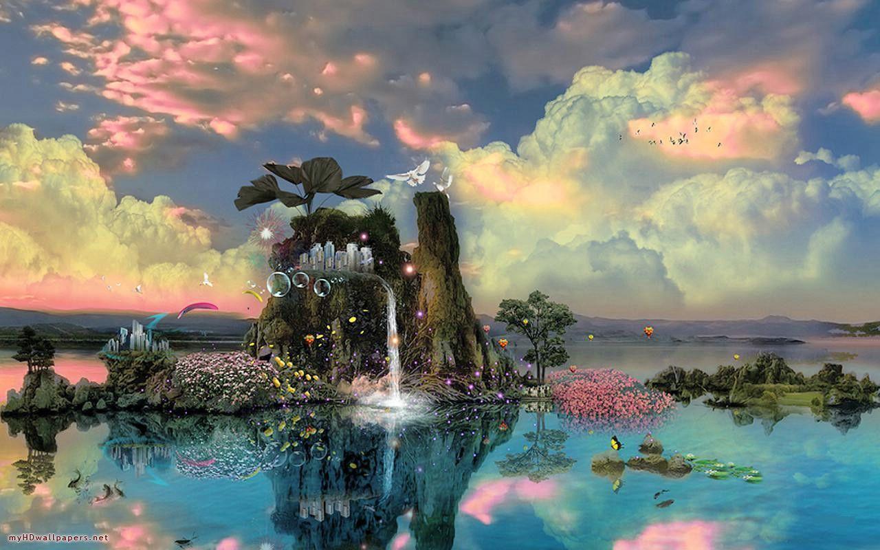 Detail Background Fantasy Nature Nomer 2